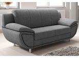 2-Sitzer TRENDMANUFAKTUR "Rondo II, zeitlos und bequem, Breite 178cm", grau (hellgrau), B:178cm H:85cm T:94cm, Struktur (100% Polyester), Sofas, 2-Sitzer, wahlweise mit komfortablem Federkern, mit extra breiten Armlehnen