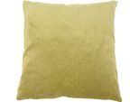 Dekokissen GÖZZE "Muri", grün (grün, unifarben), B:40cm L:40cm, Obermaterial: 100% Polyester, Dekokissen_Sitzkissen_Kissenhüllen, Dekokissen, in vielen Unifarben