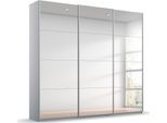 Kleiderschrank OTTO HOME "Mehrzweckschrank Aktenschrank Möbel Mietswohnung Schlafzimmer ORACLE", grau (seidengrau), B:203cm H:229cm T:62cm, Holzwerkstoff, Schränke, Kleiderschrank, inkl. Schubladen-Einsatz und extra Einlegeböden MADE IN GERMANY