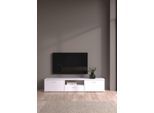 TV-Board HOME AFFAIRE "Media TV-Möbel, TV Schrank, Mediaboard, Lowboard", weiß, B:177,2cm H:38,4cm T:39,8cm, Sideboards, TV-Board, TV-Kommode, wahlweise Breite 147 oder 177 cm