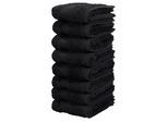 Gaestehandtuecher OTTO HOME "Vanessa, 8 Gästehandtücher, 30x50cm, in Standard- und Premium-Qualität", schwarz, B:50cm L:30cm, Walkfrottee, Obermaterial: 100% Baumwolle, Handtücher, Gaestehandtuecher, Handtücher mit Bordüre, 100% Baumwolle, einfarbig, weich, Topseller