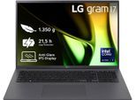 LG Notebook "Gram 17" Ultralight Laptop, IPS-Display, 32 GB RAM, Windows 11 Home", grau, 32 GB RAM 2.000 GB SSD, Core Ultra 7, Windows 11 Home, Notebooks, 17Z90S-G.AD7CG, Notebook