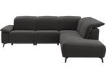 Ecksofa MUSTERRING "MR 370, intelligenter Komfort im modernen Design", anthrazit, B:288cm H:83cm T:241cm, 95% Polyester, 5% Nylon, Sofas, Ecksofa, Optionale Relaxfunktion, flexible Kopfteile & klappbare Armlehnen