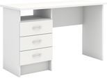 Schreibtisch HOME AFFAIRE "Function Plus, Arbeitstisch, Bürotisch", weiß, B:120cm H:72,6cm T:48,1cm, Tische, Schreibtisch, Computertisch mit 3 Schubladen, Breite 120 cm, Tiefe 48 cm