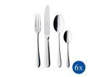 Villeroy & Boch Besteckset Oscar, Metall, 24-teilig, 28x5x44 cm, Essen & Trinken, Besteck, Besteck-Sets