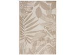 Novel Outdoorteppich, Beige, Textil, Palmen, rechteckig, 160x230 cm, Oeko-Tex® Standard 100, für Fußbodenheizung geeignet, Teppiche & Böden, Teppiche, Outdoorteppiche