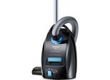 SIEMENS Bodenstaubsauger "Q 5.0 extreme silencePower VSQ5X1230, Made in Germany, Hygiene-Filter", schwarz, B:30,7cm H:24cm T:46,5cm, Bodenstaubsauger, hohe Saugkraft, integriertes Zubehör, langes Kabel, leise, schwarz