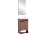 Badezimmer-Set WELLTIME "Avio, Badezimmer Set, Made in Germany, B: 45,5 cm", mauve, B:85,5cm H:158cm T:30,5cm, Kastenmöbel-Sets, Badezimmer-Set, Solide Verarbeitung - Dieses Produkt ist in Deutschland gefertigt