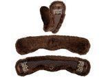 Equinate Mondgurt anatomisch Lammfell braun 60 cm