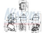 NISSENS Ölkühler, Motoröl 91326 für DS