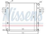 NISSENS Kühler, Motorkühlung 69212 für JEEP