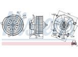 NISSENS Innenraumgebläse 87104 für Mercedes