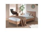 Vipack , Naturfarben , Holz, Textil , Eiche,Buche , massiv,massiv , 90x200 cm ,