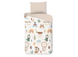 Möbelix , Sandfarben, Beige , Textil , Boho , 140x200 cm , Oeko-Tex® Standard 100, BCI (Better Cotton Initiative) , atmungsaktiv , Heimtextilien, Schlaftextilien, Bettwäsche, Renforcé Bettwäsche