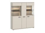 Livetastic , Eichefarben, Beige , Holzwerkstoff , 8 Fächer , 115x133.7x37 cm ,