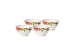 Schale VILLEROY & BOCH "Müslischalen Amazonia ø 14,9 cm 4er Set bunt", bunt, B:14,9cm H:8,1cm L:14,9cm T:14,9cm Ø:14,9cm, Schüsseln, Schale, Spülmaschinenfest