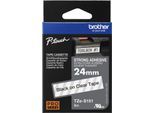 brother Schriftbandkassette TZe-S151, farblos/schwarz