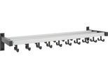 Wandgarderobe, 10 Doppel-, 9 Einzelhaken, Hutablage