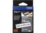 Brother Schriftbandkassette TZe-SE4, weiß/schwarz