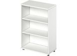 Schäfer Shop Genius Regal TETRIS WOOD, 3 OH, Höhe inkl. Gleiter, B 800 mm, weiß