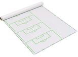 Taktikfolie Taktifol Soccer Set Plays, für Fußball-Standards, selbsthaftend, beschrift-/abwischbar, Rolle mit 25 Folien, B 80 x H 60 mm, weiß