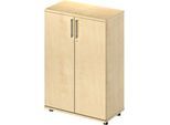 Schäfer Shop Genius Flügeltürenschrank TETRIS WOOD, 3 OH, Höhe inkl. Gleiter, B 800 mm, Ahorn-Dekor