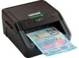 Geldscheinprüfer ratiotec® Smart Protect, EZB-Standard, IR/MG/MT/SD, 3 Währungen, LED-Balkenanzeige & Warnsignal, USB/microSD, Netzkabel, schwarz