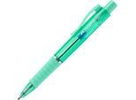 Kugelschreiber Faber-Castell Poly Ball View, Schreibfarbe blau, Strichbreite 0,6 mm, dokumentenecht, auswechselbare Mine, Gummigriff, jelly mint