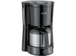 Kaffeemaschine Severin KA 4835, 1000 W, für bis zu 8 Tassen, Abschaltautomatik, Tropfverschluss, Wasserstandsanzeige, mit Edelstahlkanne, schwarz