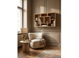 Wandregal PAOLA MDF Offen Freischwebend Modern, Buche 85x16x48 cm