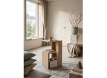 Beistelltisch Holz Modern Eckig, Sonoma 30x35x61 cm