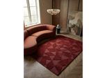 Wollteppich geometrisch Rot 200 x 290 cm - DEBEN Kadima Design