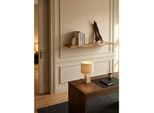 Wandregal Massivholz Baumkante Landhausstil, Akazie 100x26x4 cm