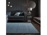 Wollteppich uni Blau 200 x 290 cm - MOLE Kadima Design