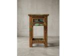 Beistelltisch – Massivholz, Shabby Chic, mit Schublade, 30x30x50 cm