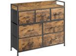Möbelix , Braun, Schwarz , Metall, Holzwerkstoff , 7 Schublade(n) Schubladen , 98x85x28.5 cm , Typenauswahl, Beimöbel erhältlich, stehend ,
