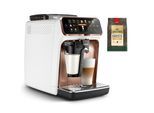 PHILIPS Kaffeevollautomat "5400 Series EP5447/90 LatteGo", weiß und roségold, B:24,6cm H:43,3cm T:37,2cm, Kaffeevollautomaten, LatteGo Milchsystem und 4 Benutzerprofilen, Kaffeevollautomat, Topseller