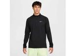 Laufshirt NIKE "M NK DF STRIDE HZ MIDLAYER", Herren, Gr. XXL, schwarz, reflective silv, Obermaterial: 88% Polyester, 12% Elasthan, normal, Rundhals, Shirts Laufshirt, leichtes Midlayer-Oberteil, atmungsaktives Material, schnell trocknend