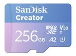 SanDisk Creator MicroSDXC-Karte - 256 GB mit SD-Adapter