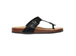 Threadbare Platte teenslippers voor heren (Zwart)
