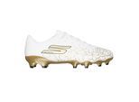 Skechers Unisex Volwassen SKX 1.5 Gebroken Firm Ground Voetbalschoenen (Wit/Goud)