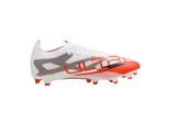 Puma Heren Ultra 5 Match Stevige Grond Voetbalschoenen (Wit, Rood)