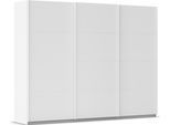 Kleiderschrank OTTO HOME "Mehrzweckschrank Aktenschrank Möbel Mietswohnung Schlafzimmer AVOLA", weiß (alpinweiß, leisten weiß), B:271cm H:210cm T:62cm, Holzwerkstoff, Schränke, Kleiderschrank, mit eleganten Zierleisten in Chrom, Schwarz oder Weiß MADE IN GERMANY