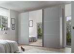 Schwebetürenschrank STAUD "Includo, Made in Germany", dekor saphir, B:249cm H:222cm T:68cm, Holzwerkstoff, Schränke, Schwebetürenschrank, Mit Spiegeltüre und vier verschiedenen Ausstattungsvarianten