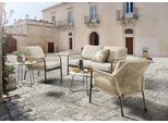 Gartenlounge-Set DESTINY "GENUA", beige, Aluminium, Polyester, Stein, Sitzmöbel-Sets, Gartenlounge-Set, Aluminium, Olefin-Rope