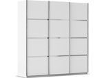 Kleiderschrank OTTO HOME "Mehrzweckschrank Aktenschrank Möbel Mietswohnung Schlafzimmer AVOLA", weiß (alpinweiß, leisten chrom), B:203cm H:210cm T:62cm, Holzwerkstoff, Schränke, Kleiderschrank, mit eleganten Zierleisten in Chrom, Schwarz oder Weiß MADE IN GERMANY