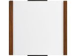 moedel Türschild LMH, Holzrahmen, individuell beschriftbar, Polyester-Abdeckung, Klebemontage, B 160 x H 148 mm, Nussbaum