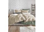 Bettwäsche FLEURESSE "Provence in Gr. 135x200, 155x220 oder 200x200 cm", beige (leinen), B/L: 200cm x 200cm, 1 Stk., 1 Stk., Halbleinen, B/L: 80cm x 80cm & 80cm x 80cm, 3 Stk., Halbleinen, Obermaterial: 50% Baumwolle, 50% Leinen, Bettwäsche, Bettwäsche, Halbleinen, 50% Baumwolle, 50% Leinen, Gr. 135x200, 155x220, 200x200cm