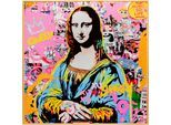 Bild mit Rahmen KARE DESIGN "Gerahmtes Bild La Viva 100x100cm", farbe bild(er): bunt, B:100cm H:100cm T:4cm, Glas, MDF, Papier, Bilder, Bild mit Rahmen, verschiedene Motive