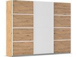 Kleiderschrank OTTO HOME "Mehrzweckschrank Aktenschrank Möbel Mietswohnung Schlafzimmer AVOLA", weiß (eiche artisan, alpinweiß, leisten weiß), B:271cm H:229cm T:62cm, Holzwerkstoff, Schränke, Kleiderschrank, mit eleganten Zierleisten in Chrom, Schwarz oder Weiß MADE IN GERMANY